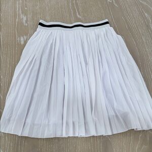 White Pleated Women's Skirt
